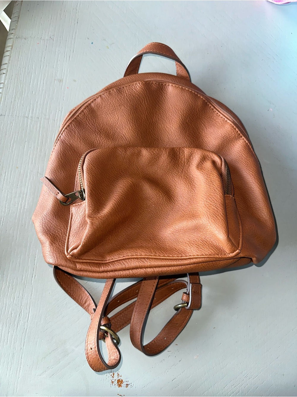 Classic Small Tan Women’s Backpack - Unbranded